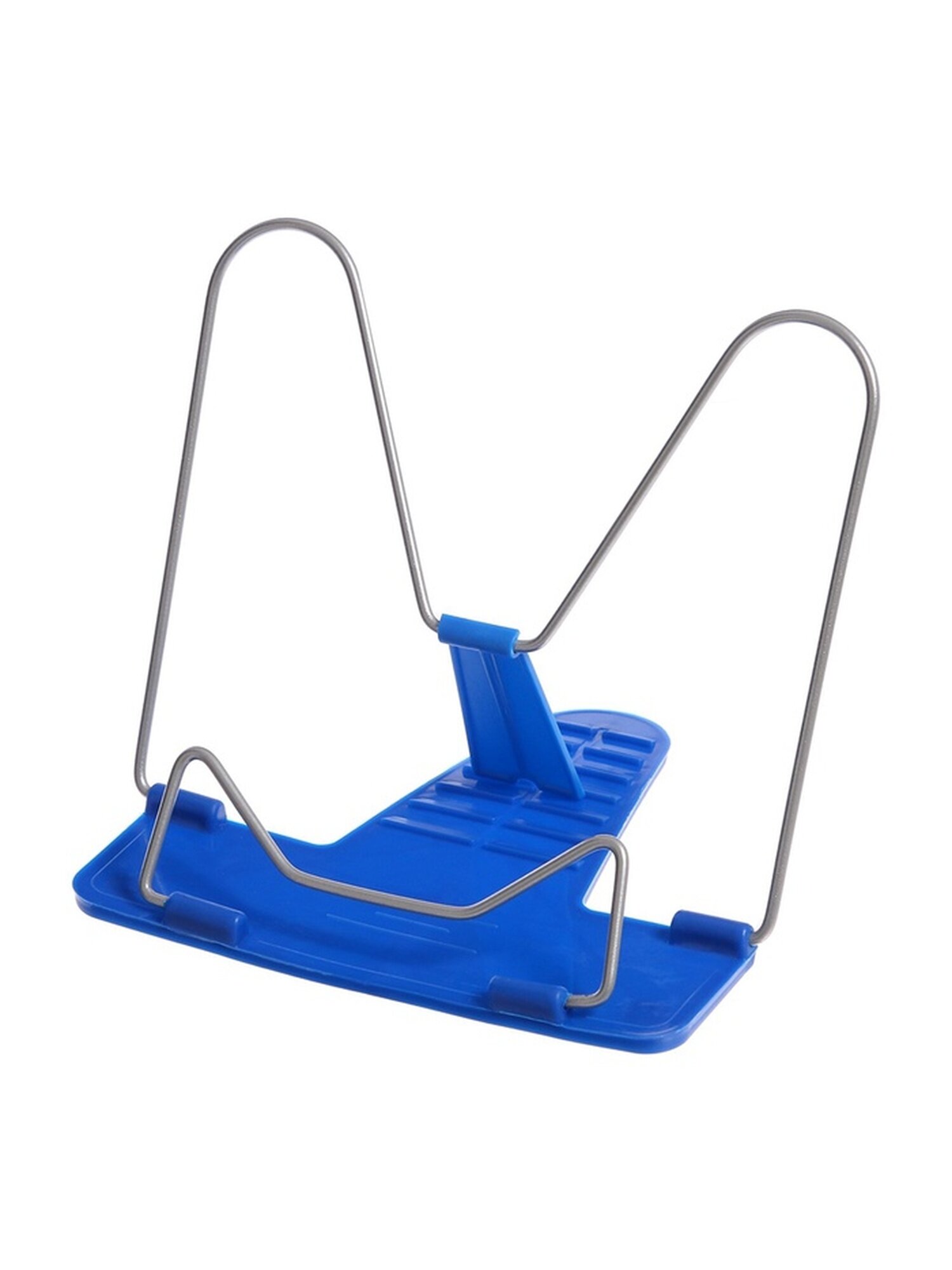 Подставка для книг Calligrata "престиж" с пластмассовым упором европодвес синяя