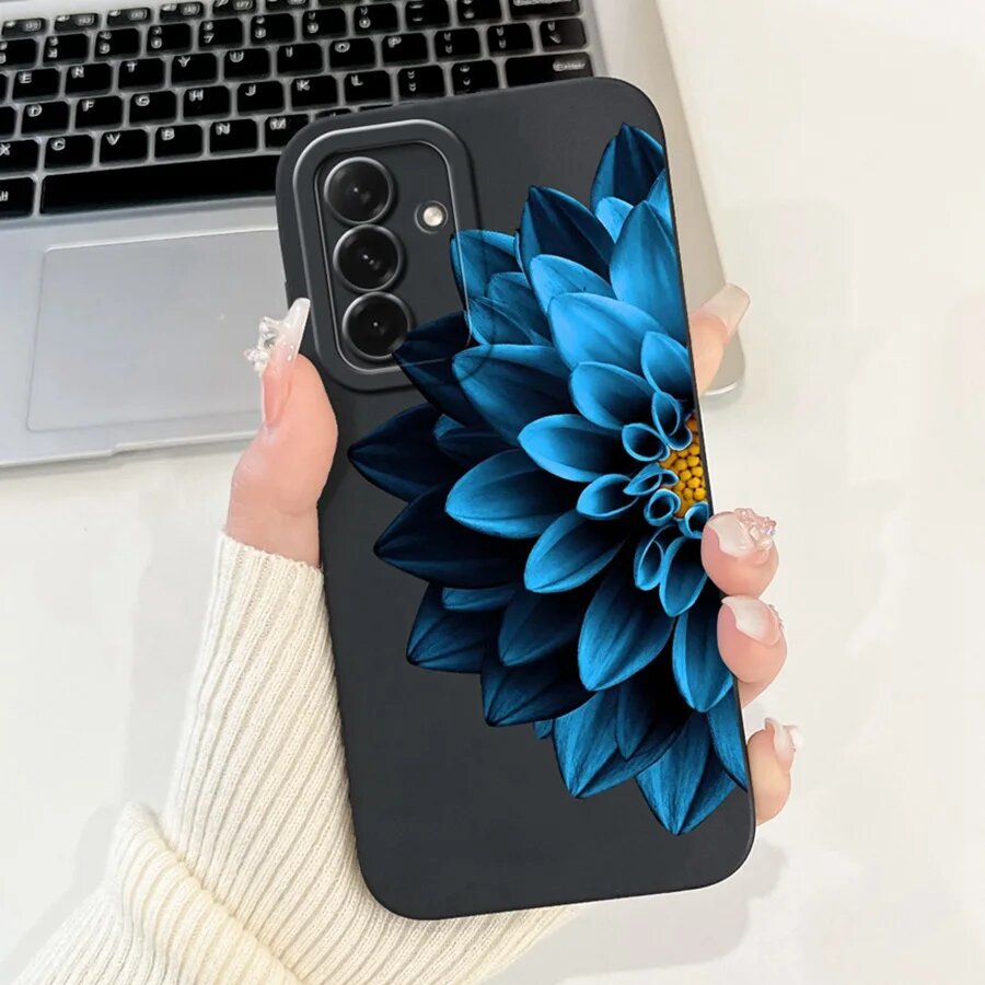 Чехол Samsung Galaxy A26 5G, темно-синий, силикон