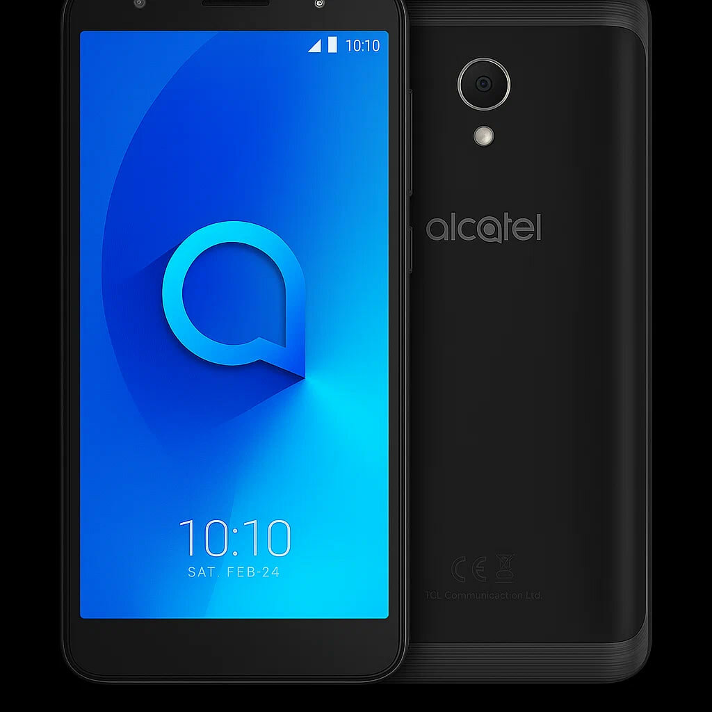 Смартфон Alcatel 1C Black (5003U), Android 8.1, экран 5", 2000 мА. ч, черный