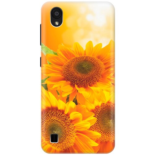 фото Re:pa накладка transparent для zte blade a5 (2019) с принтом "три подсолнуха"