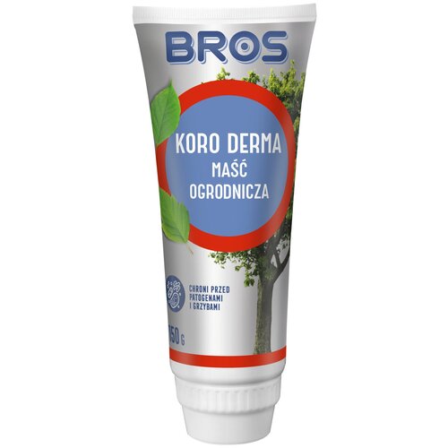 Средство "KORO DERMA" для дезинфекции и заживления ран на деревьях и кустах BROS, тюбик со щеткой, 150 г