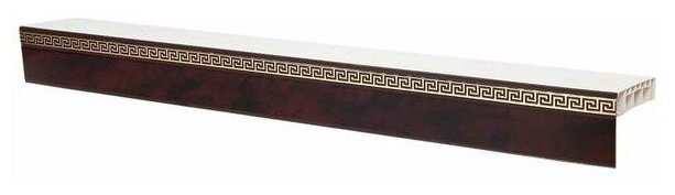 Декоративная планка Лабиринт, длина 450 см, ширина 5 см, цвет махагон Магеллан 7377350 . - фотография № 3