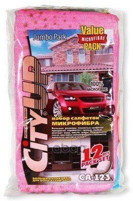 Салфетка Микрофибра Jumbo Pack Пушистая Универсальная 35X40 См Набор (12Шт) City Up Ca-123 City Up арт. CA-123