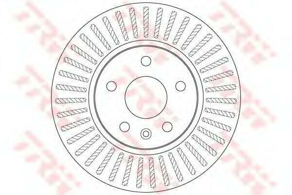 Trw диск тормозной пер aveo/cruze df7475, (1шт)