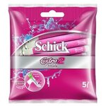 Schick Одноразовые бритвенные станки Schick Extra 2 Beauty for Women, 5 шт - изображение