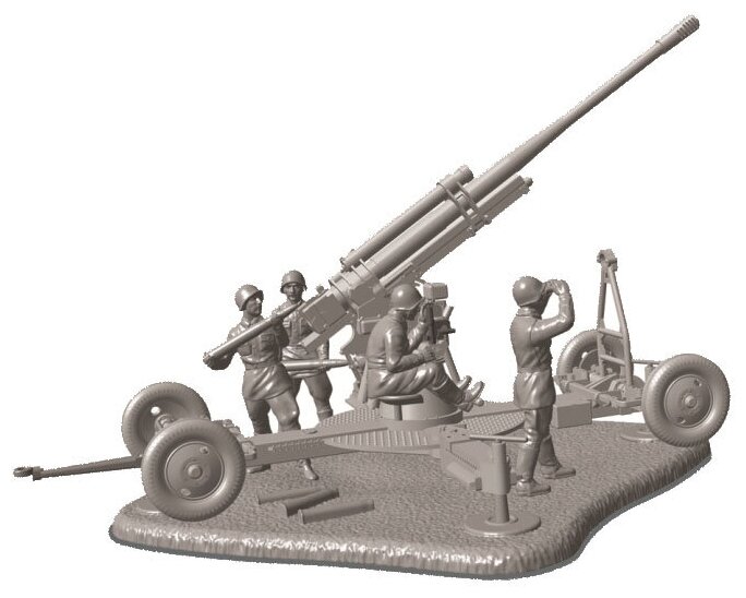 Сборная модель Звезда Советское 85-мм зенитное орудие 52-К, 1/72 6148 - фотография № 2