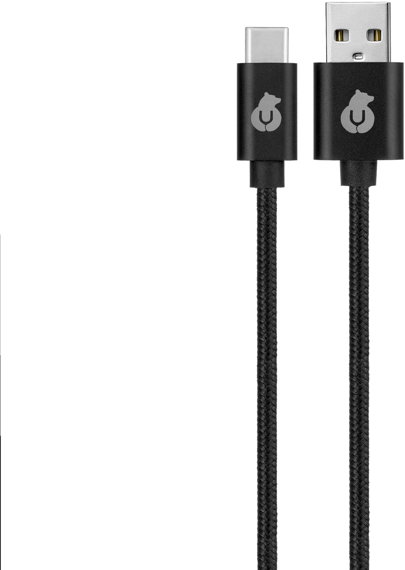 UBear CORD USB-C to USB-A Cable, 1,2 m. black