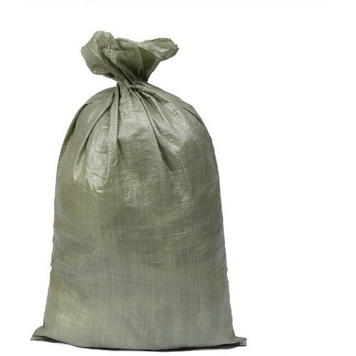 Мешок ПП, 55 × 95 см, на 50 кг, зелёный(10 шт.)