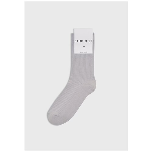 фото Женские носки studio 29 высокие, размер 36-38, серый