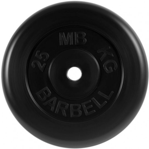 фото 25 кг диск (блин) mb barbell (черный) 26 мм. sportlim