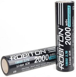 Аккумулятор 18650 - Robiton 2000mAh LI18650-2000NP-PK1 (1 штука) 15630