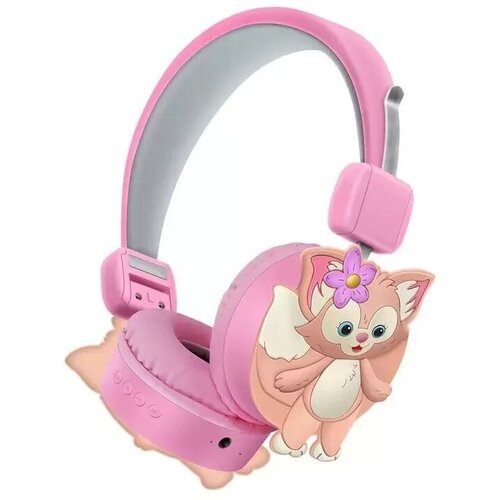 Беспроводные наушники с лисичкой с микрофоном и FM портативные Bluetooth наушники 1265₽