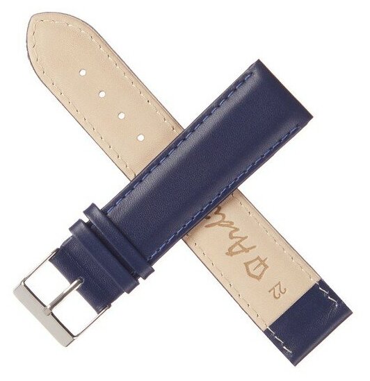 фото Ardi Ремешок для часов, мужской, 22 мм, натуральная кожа, синий