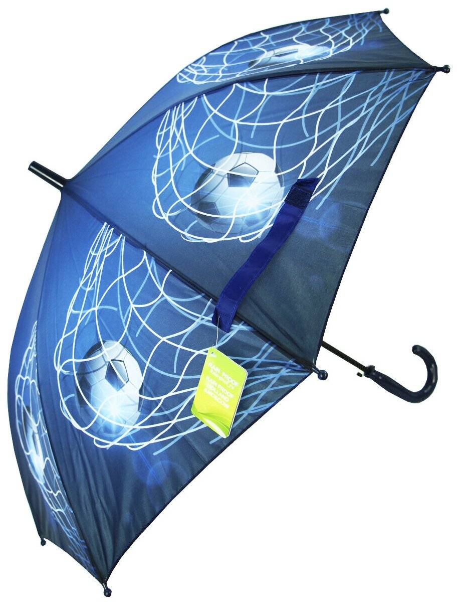 Детский зонт-трость Rain-Proof 217/синий,черный