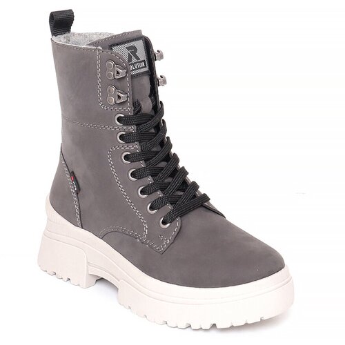 фото Ботинки rieker, размер 39, серый