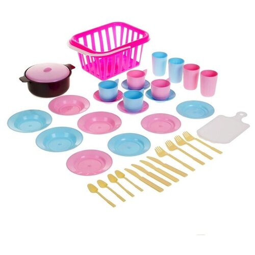 фото Детский кухонный набор «пикник», 35 предметов, цвета микс стром