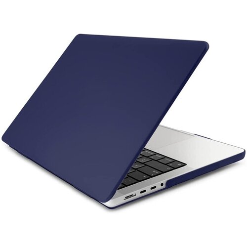 Чехол для MacBook Pro 14 2024 - 2021 M3 A2918 A2992 M2 A2779 M1 A2442 Pro Max Темно-синяя