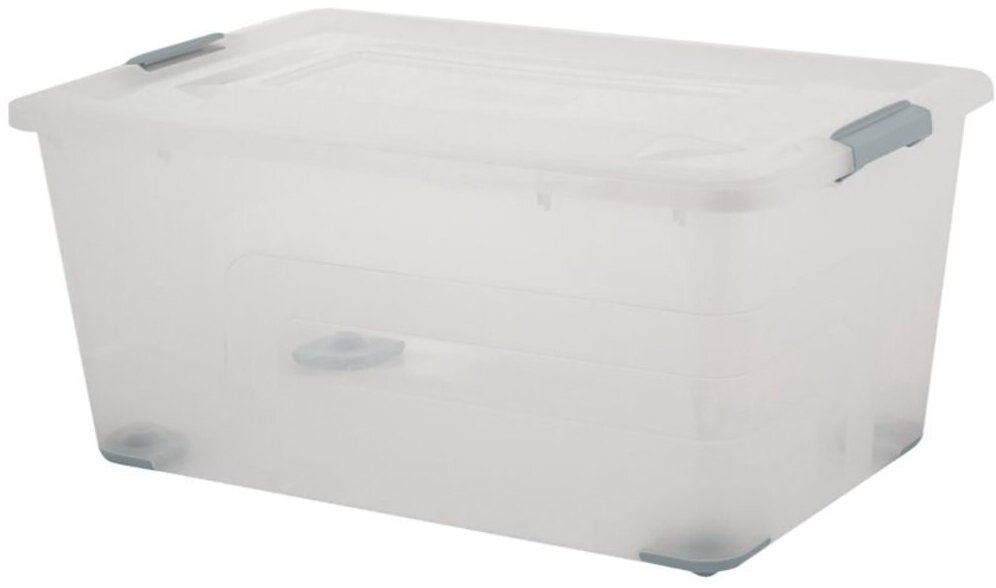 Ящик для хранения Plast Team Bergen, 40 л, прозрачный