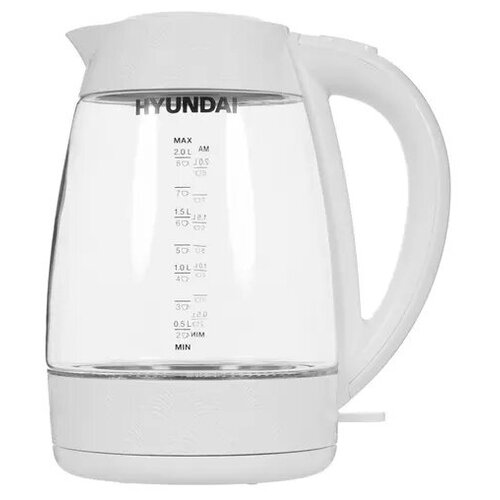 Чайник HYUNDAI HYK-G4506 белый стекло 160000₽