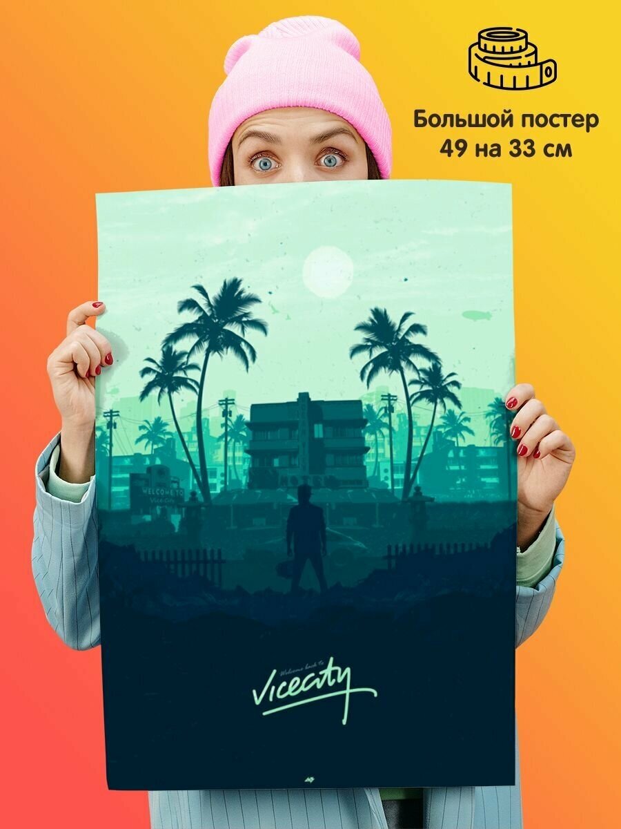 Постер плакат Grand Theft Auto Vice City