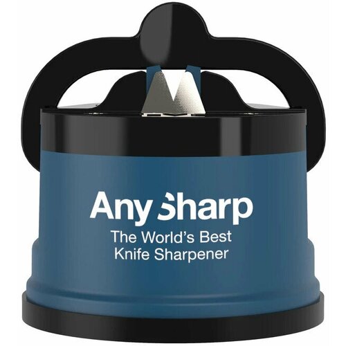 Точилка для ножей AnySharp пластиковый корпус цвет голубой