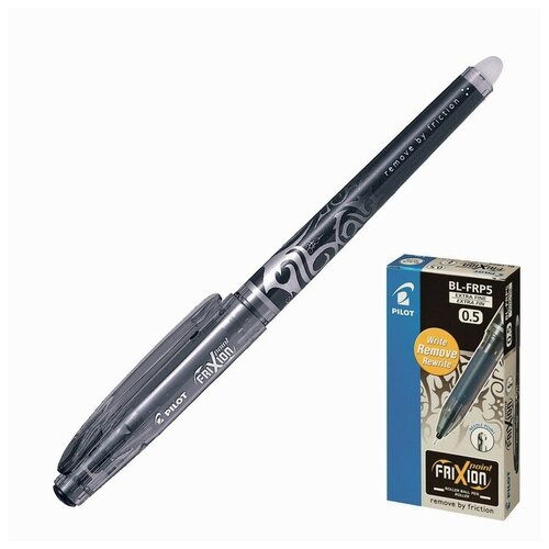 Ручка гелевая стираемая Pilot Frixion, узел 0.5 мм, чернила черные, цена за 1 шт