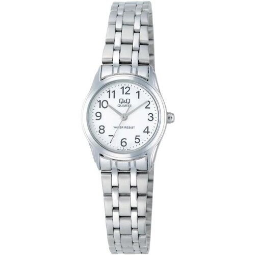 Наручные часы Q&Q Часы японские наручные женские кварцевые на браслете Q&Q VN21J204Y, серебряный
