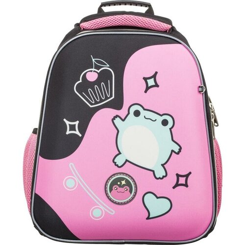 Ранец школьный (рюкзак) №1 School Basic Froggy, 2 отделения, эргономическая спинка