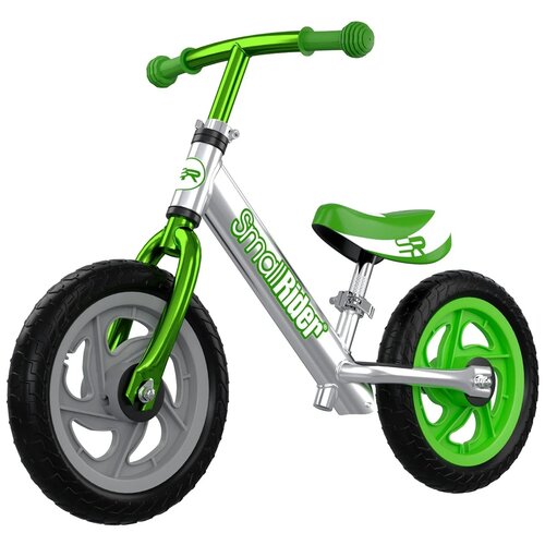 Беговел Small Rider Foot Racer 3 Eva, серебро/зеленый беговел small rider ranger 3 neon зеленый