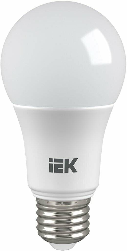 Лампа светодиодная E27, 20 Вт, 100 Вт, 230 В, груша, 4000 К, свет нейтрально-белый, IEK, A60, LED
