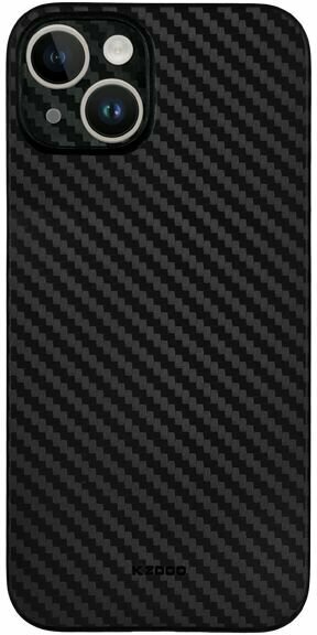 Чехол ультратонкий K-DOO Air Carbon для iPhone 15, черный