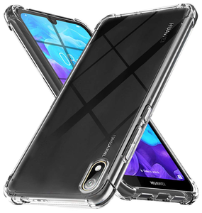 Противоударный силиконовый чехол для телефона Honor 8S и Huawei Y5 2019 / Ударопрочный чехол для смартфона Хонор 8С и Хуавей У5 2019 / Прозрачный