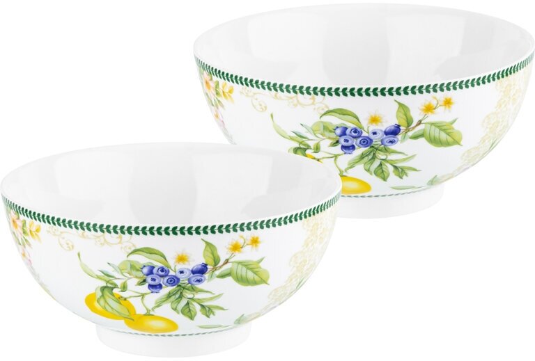 фото Набор 2-х салатников 15х15х7 см 700 мл Elan Gallery Лимоны