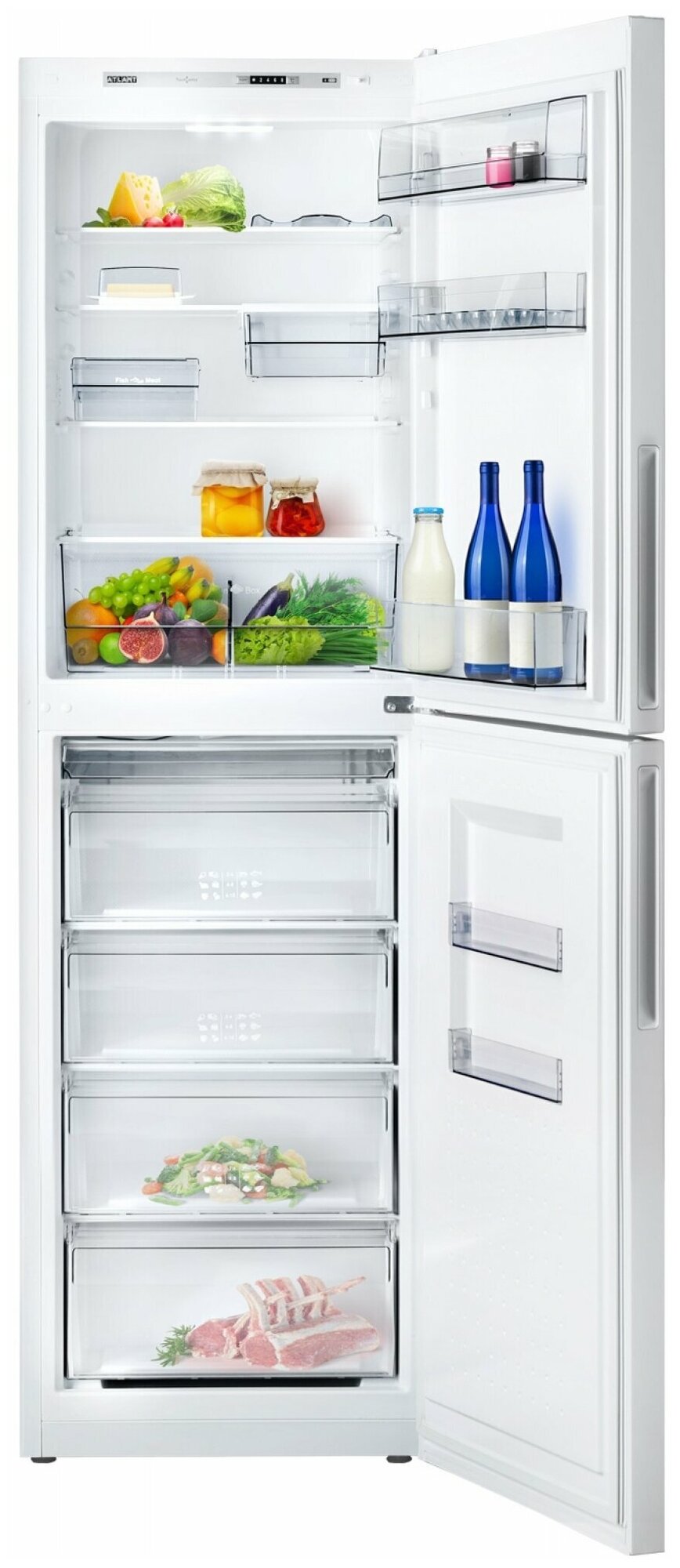 Холодильник АТЛАНТ , двухкамерный, белый - фото №5
