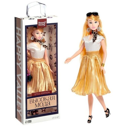 фото Кукла-модель шарнирная «высокая мода», золотой стиль pr-market