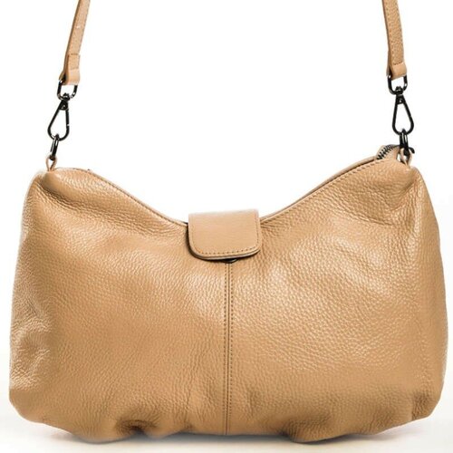 Сумка , натуральная кожа, бежевый