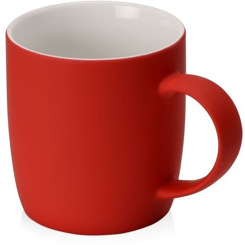 Кружка с покрытием soft-touch Dalgona, красный