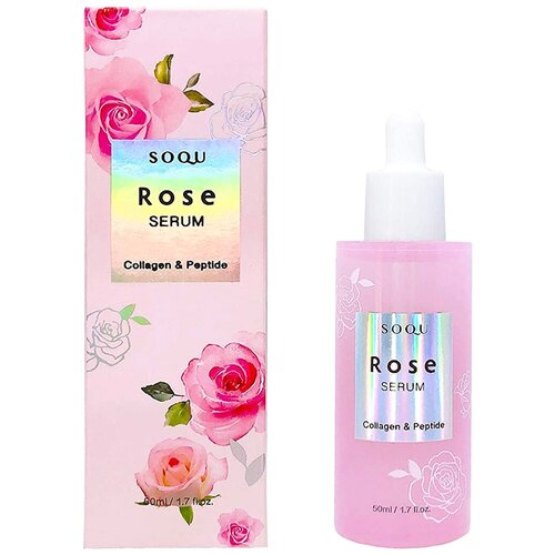 SOQU Сыворотка для лица с экстрактом розы, 50 мл.