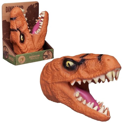 Игрушка на руку Junfa Голова динозавра оранжевая 1 шт 1439₽