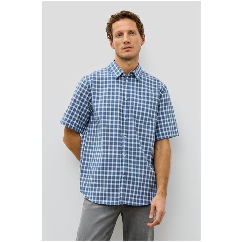 Рубашка Baon, размер 54, синий, белый