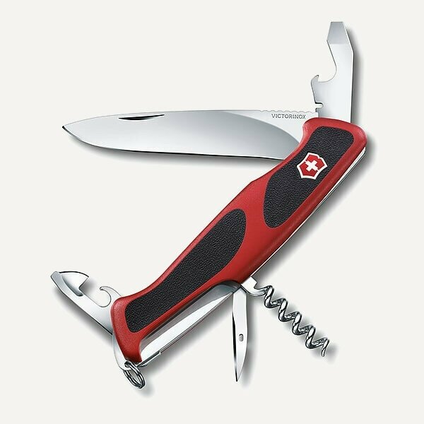 Нож перочинный Victorinox RangerGrip 53 (0.9623.C) 130мм 5функций красный/черный карт.коробка - фото №15
