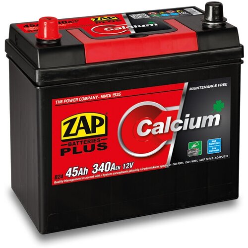 Аккумулятор автомобильный ZAP Calcium Plus 6ст-45 (0) обр. пол. B24