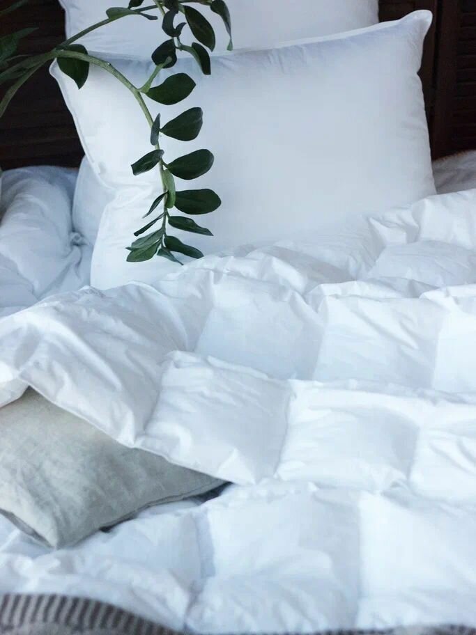 Одеяло 2- спальное SwanLake в тике, 205х172 см, зимнее, с наполнителем микроволокно, самсон - фотография № 6