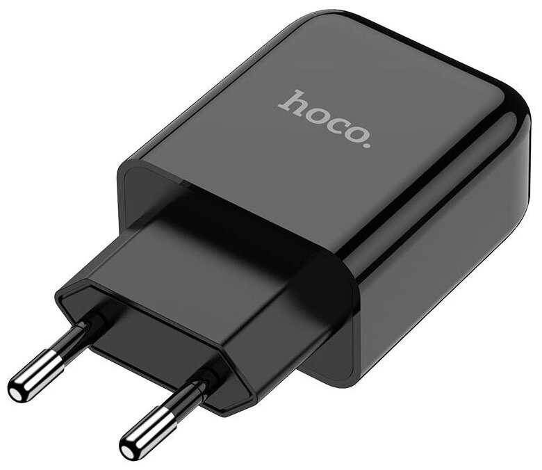 Сетевое зарядное устройство HOCO N2 USB 2.1A черное