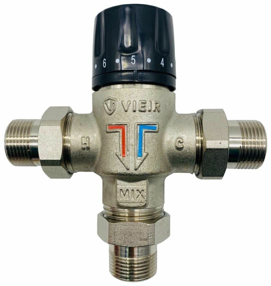 Термостатический смесительный клапан 1/2"НР/ 35-60°C ViEiR арт. VR250