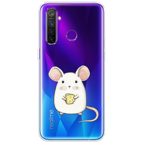 Силиконовый чехол на Realme 5 Pro / Реалми 5 Про Мышка, прозрачный силиконовый чехол на realme 5 pro реалми 5 про если хочется прозрачный