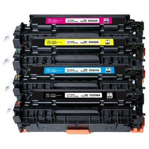 Картридж SF 304A комплект 4 совместимых CC530A + CC531A + CC532A + CC533A для HP Color LaserJet CP2020 CP2025 CM2320 картридж sf 304a комплект 4 совместимых cc530a cc531a cc532a cc533a для hp color laserjet cp2020 cp2025 cm2320