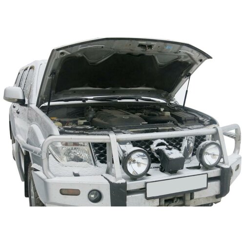 Газовые упоры капота АвтоУпор для Nissan Navara D40 2004-2015/Pathfinder R51 2004-2014, 2 шт. UNIPAT011 - Автоупор арт. UNIPAT011