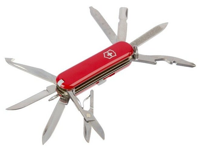 Нож перочинный Victorinox MiniChamp (0.6385) 58мм 17функций красный - фото №11
