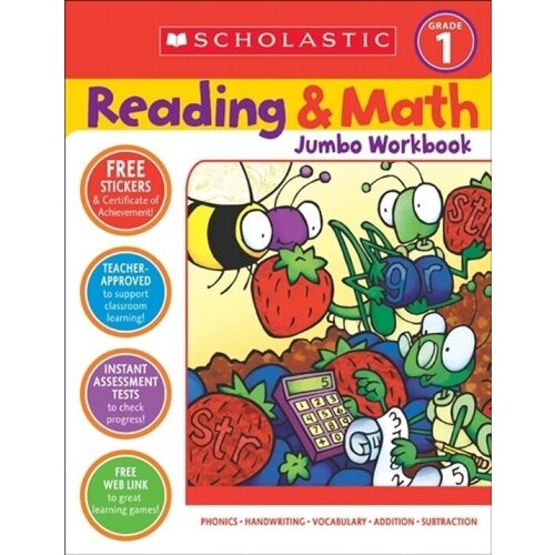 Reading & Math. Jumbo Workbook, Grade 1